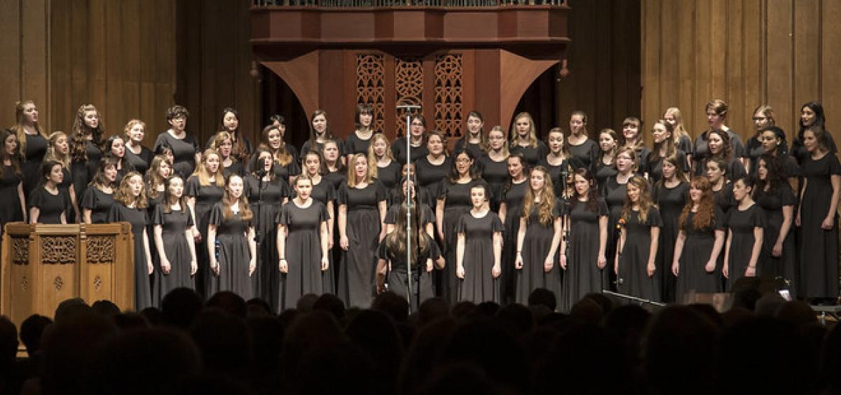 OSU's Bella Voce choir in performance