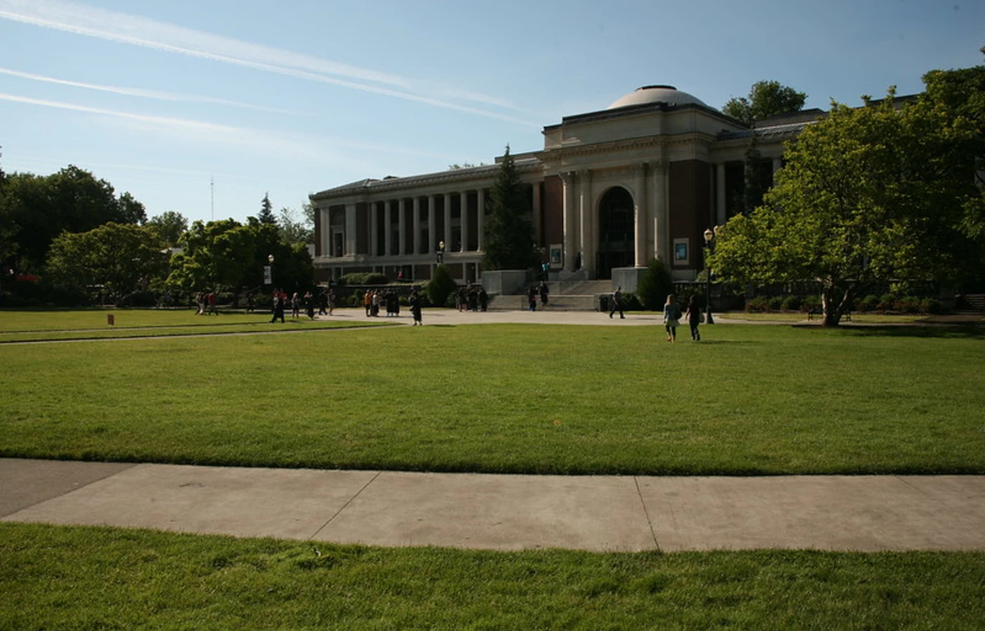 Generic sunny shot of the Memorial Union quad. 