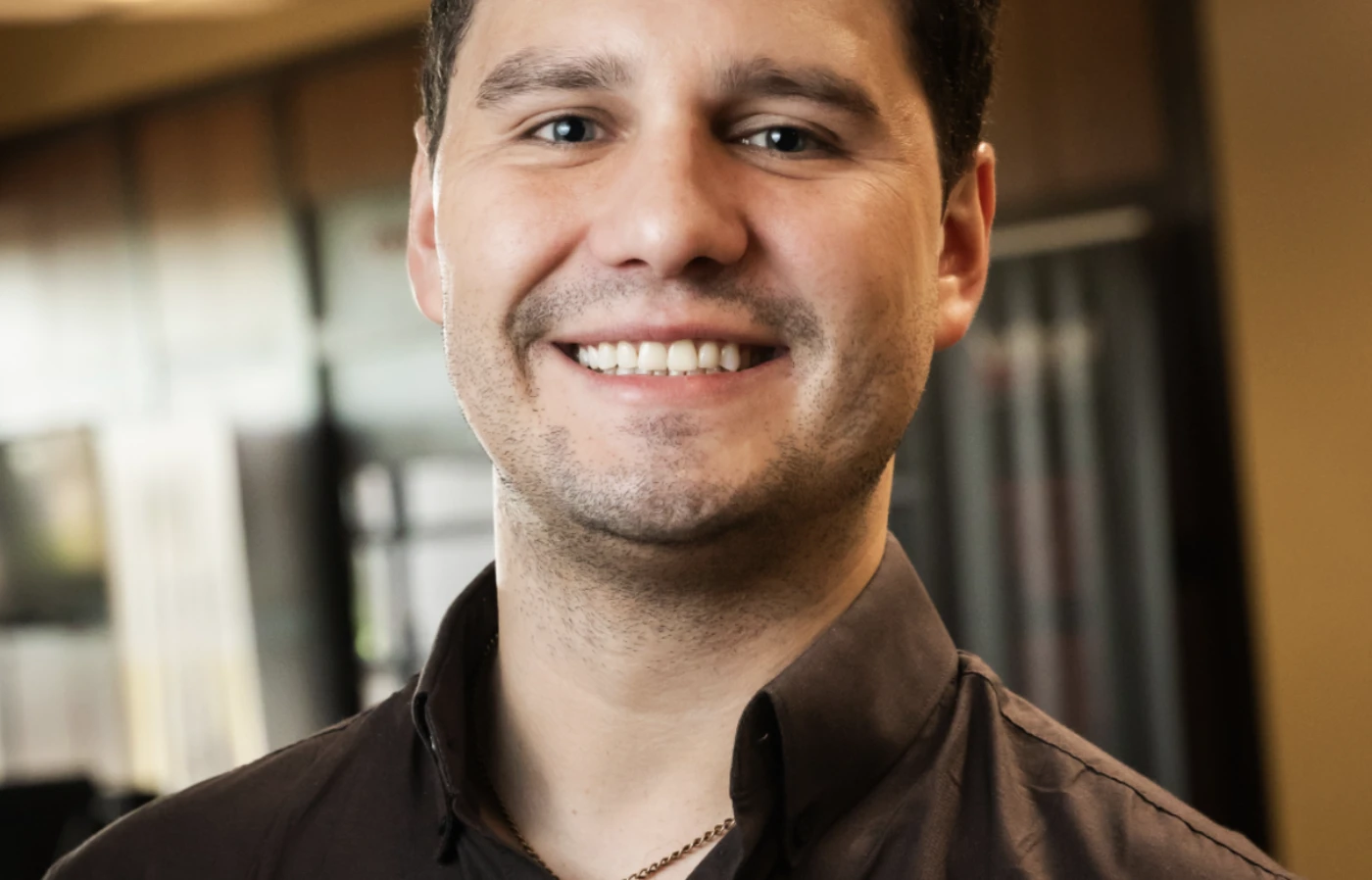 Man smiling