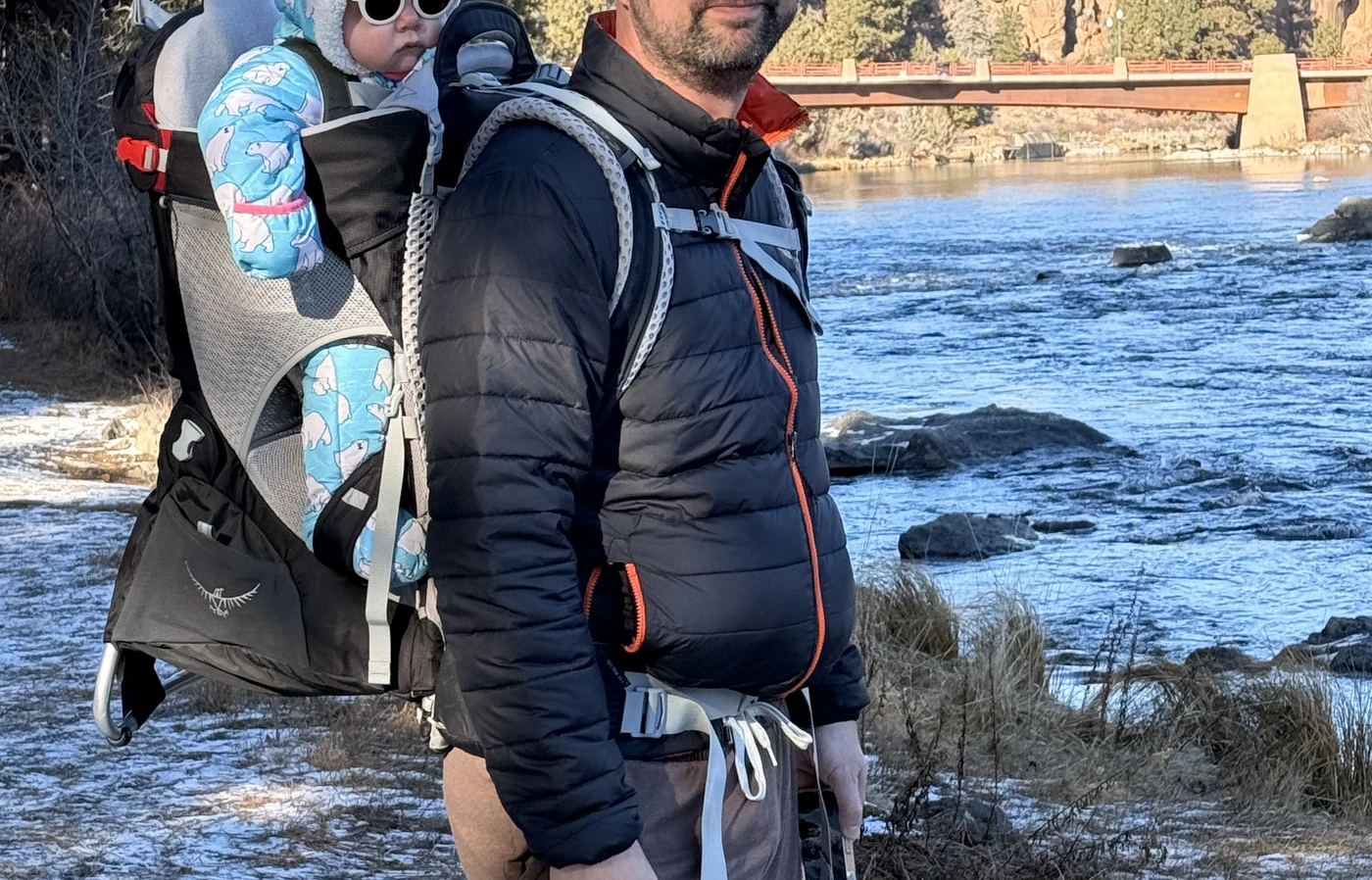Researcher with baby