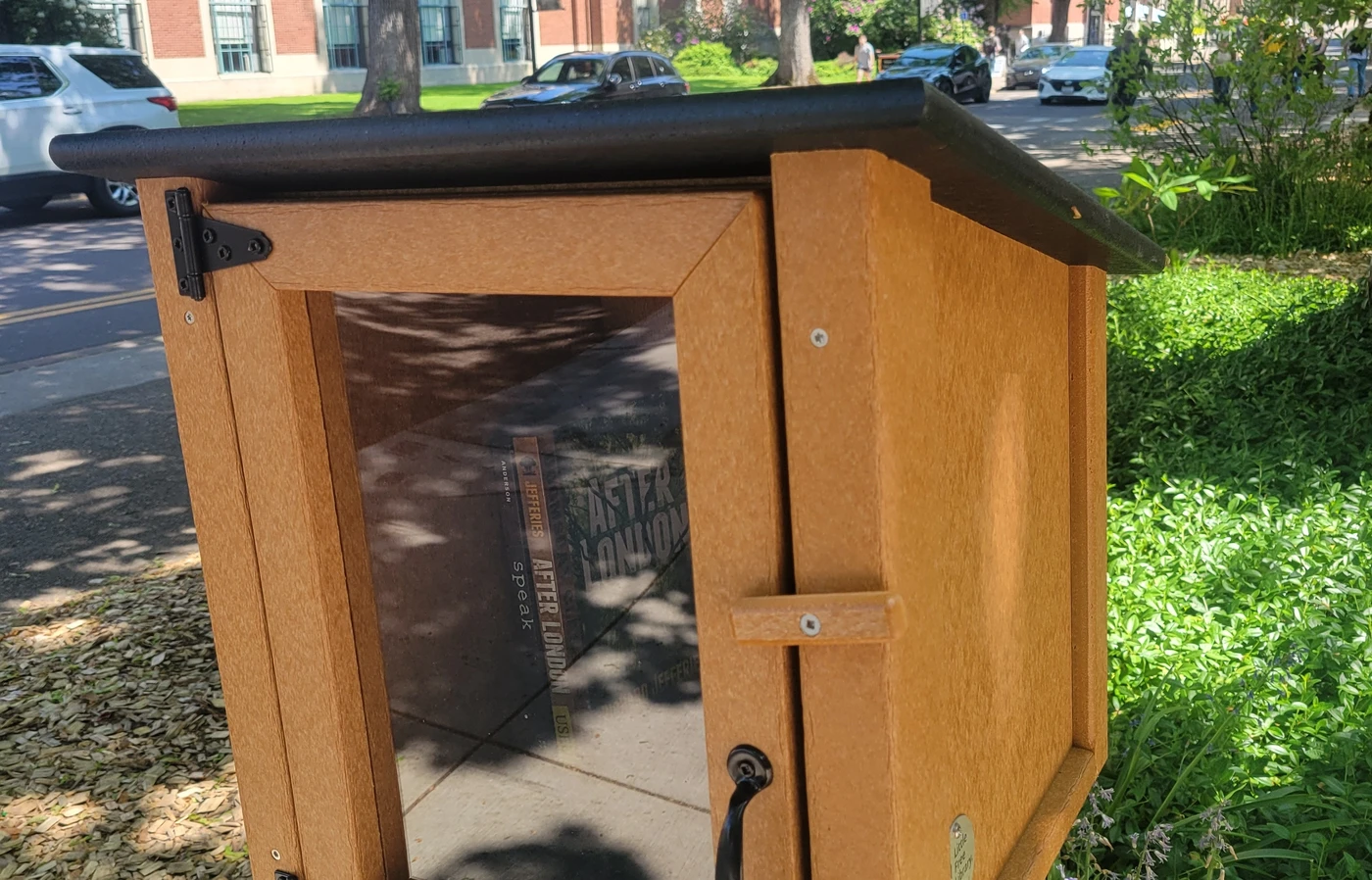 Little Library in front of building