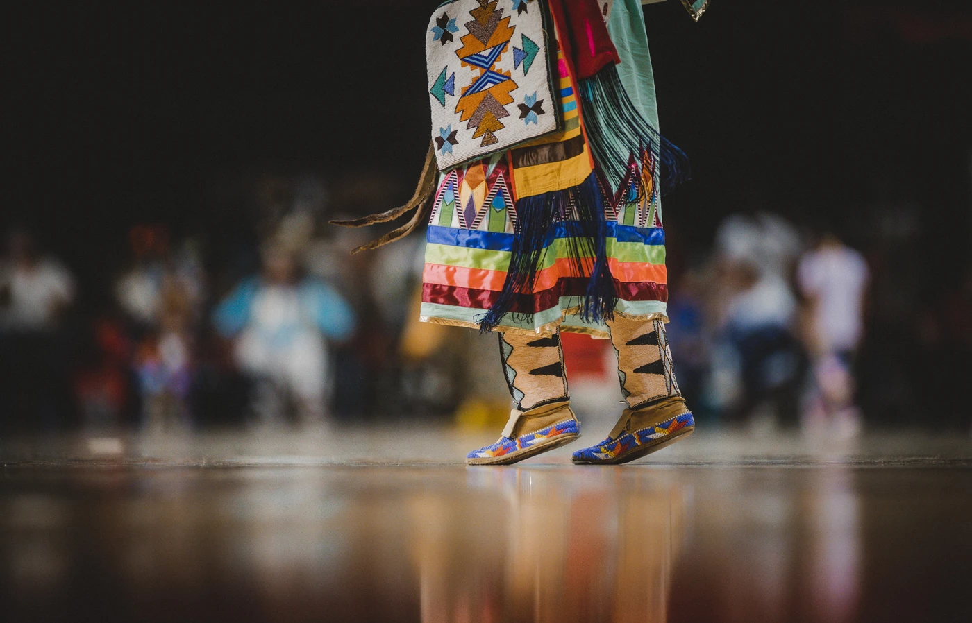 Dancer's feet in regalia