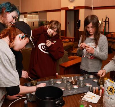 Teens making potions