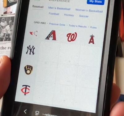 Closeup of smartphone