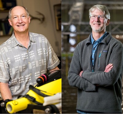 Side-by-side photos of Jack Barth and Dan Cox, each standing and smiling.