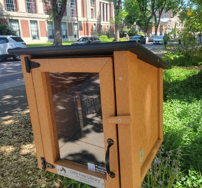 Little Library in front of building