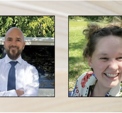 Side by side photos of Carson Purcell and Brooklyn Legg.