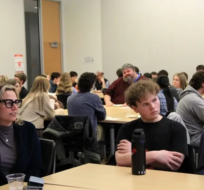 Students at table