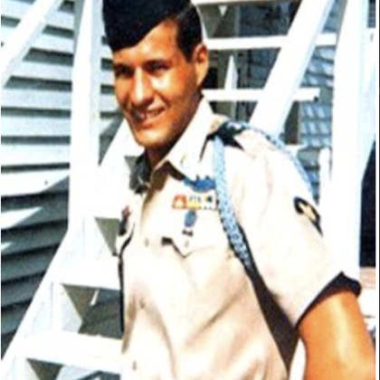 Man in military uniform