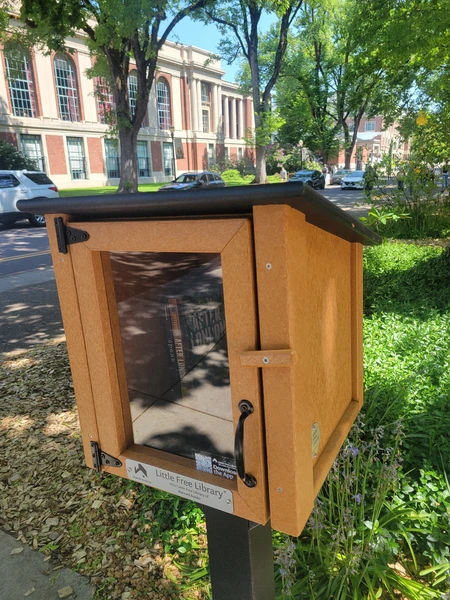 Little Library in front of building