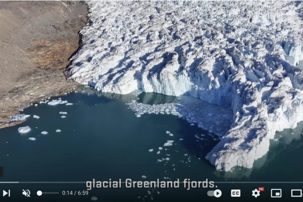 Drone view of ice