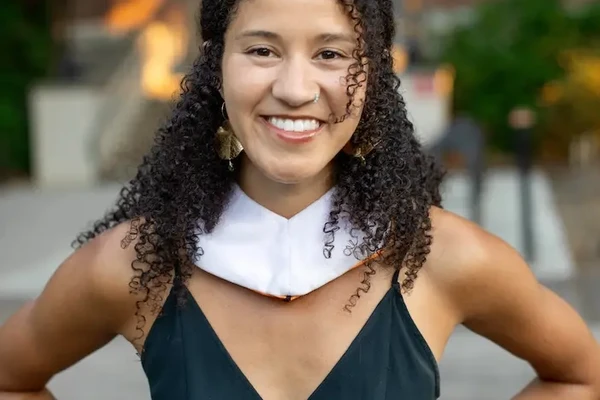 Woman smiling
