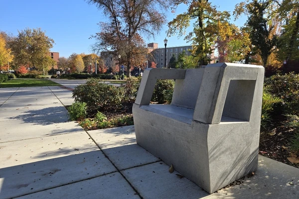 Bench on campus