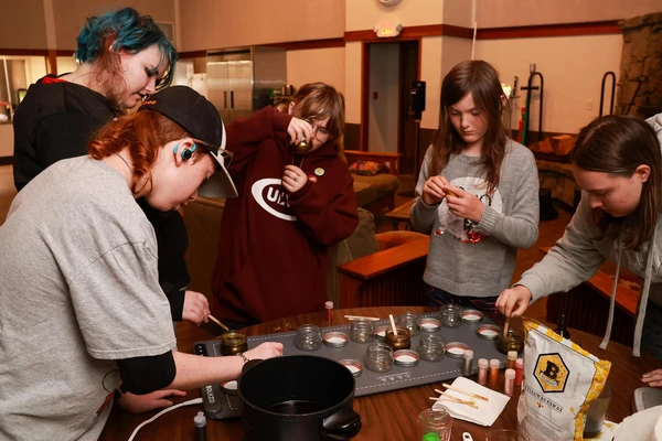 Teens making potions