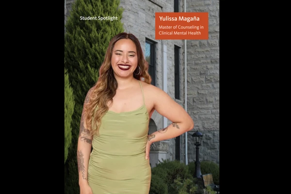 Julissa Magaña in a green dress