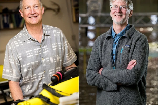 Side-by-side photos of Jack Barth and Dan Cox, each standing and smiling.